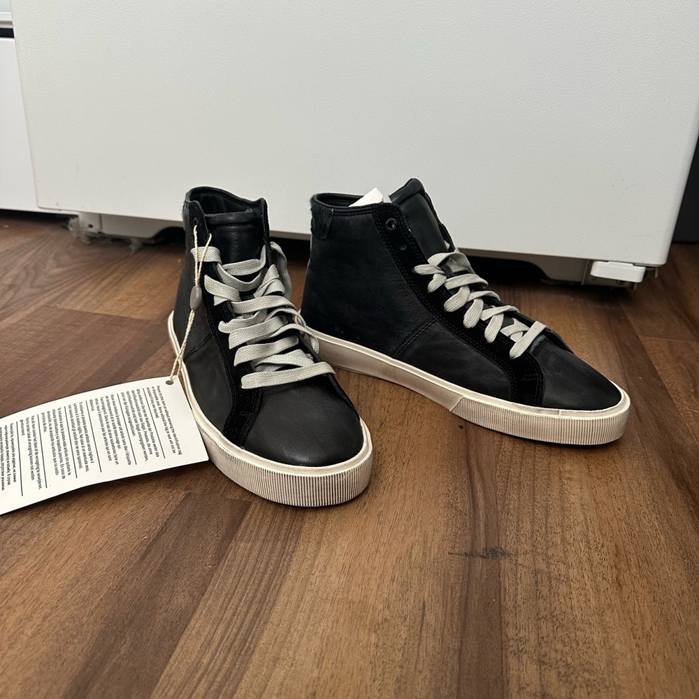Diesel Black leather High-Top Men's Sneakers